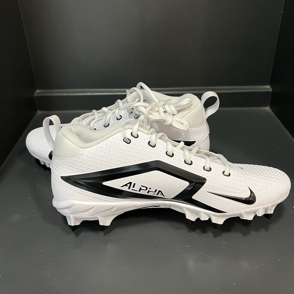 Nike Alpha Menace 4 Varsity Agility x Power Football Cleats FZ7703-101 white/blk - Picture 2 of 6